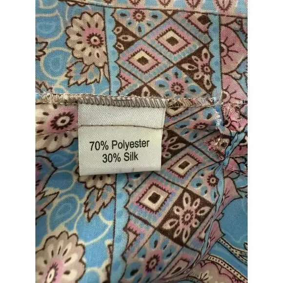 White Waves Women's Printed Kimono Robe with Belt - Picture 7 of 7